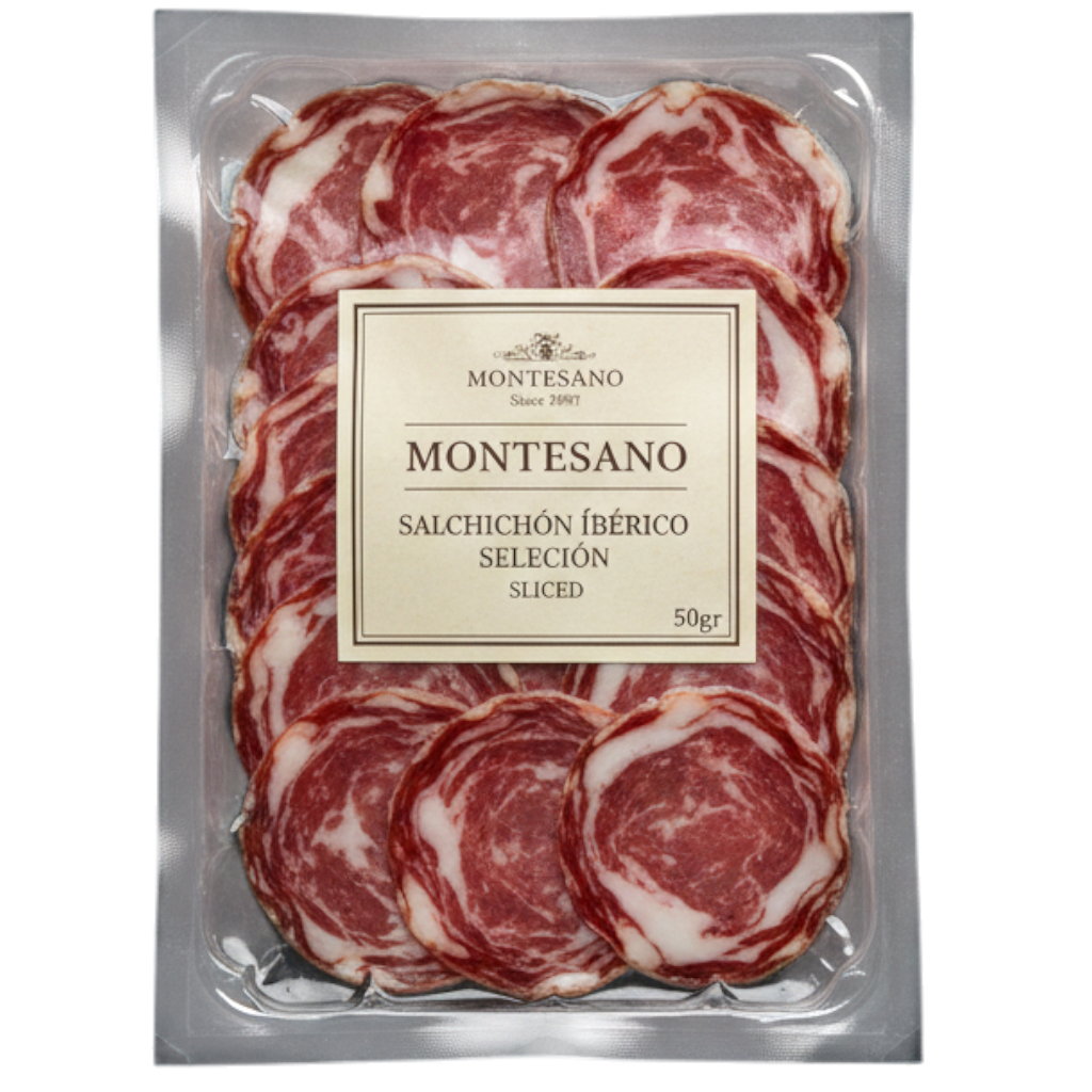 Montesano salchichon iberico seleccion sliced 50 grams